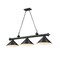 Z-Lite Cordon 3 Light Billiard, Matte Black 2306-3MB-MB15 - alternate 1